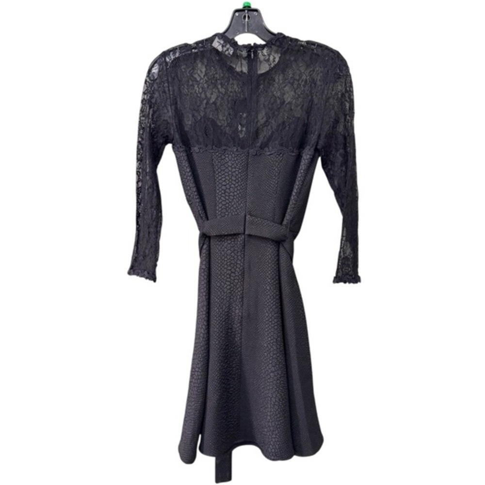 The kooples‎ black Relief Crepe Lace dress NWT woman's size 0 US size 2 - Picture 7 of 10